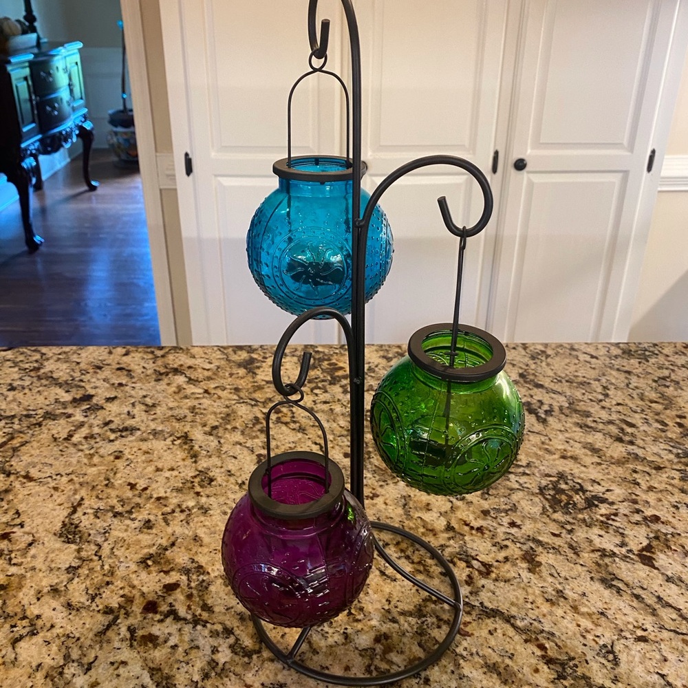 Three tier candlestand holder